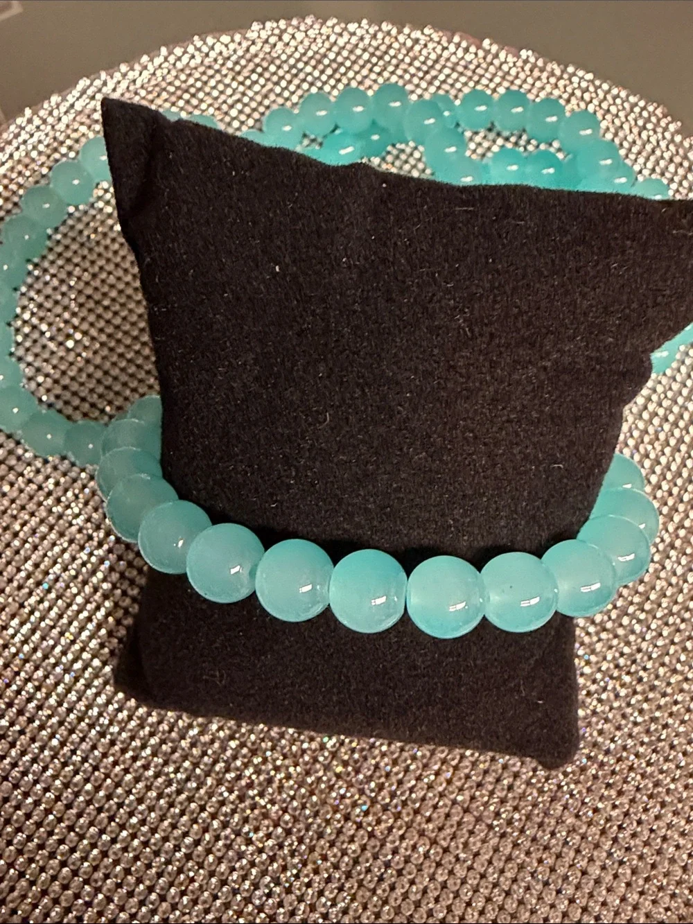 🦋5/$25🦋 Tiffany blue Beaded Stretch Bracelet - 🆕